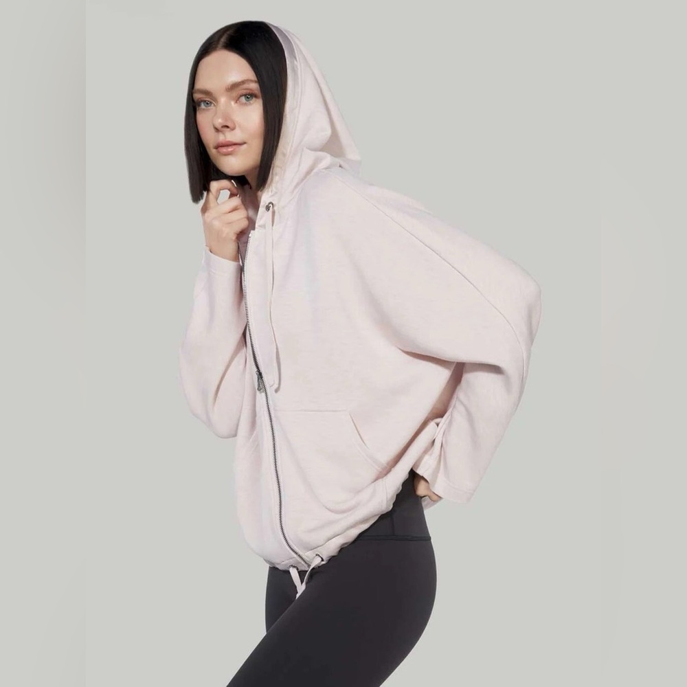 NEW NWT Varley Moreno Pink Hushed Violet Hoodie Full Zip Sweatshirt Size Medium